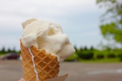 Tahitian vanilla ice cream with Dillon's pear bitters.