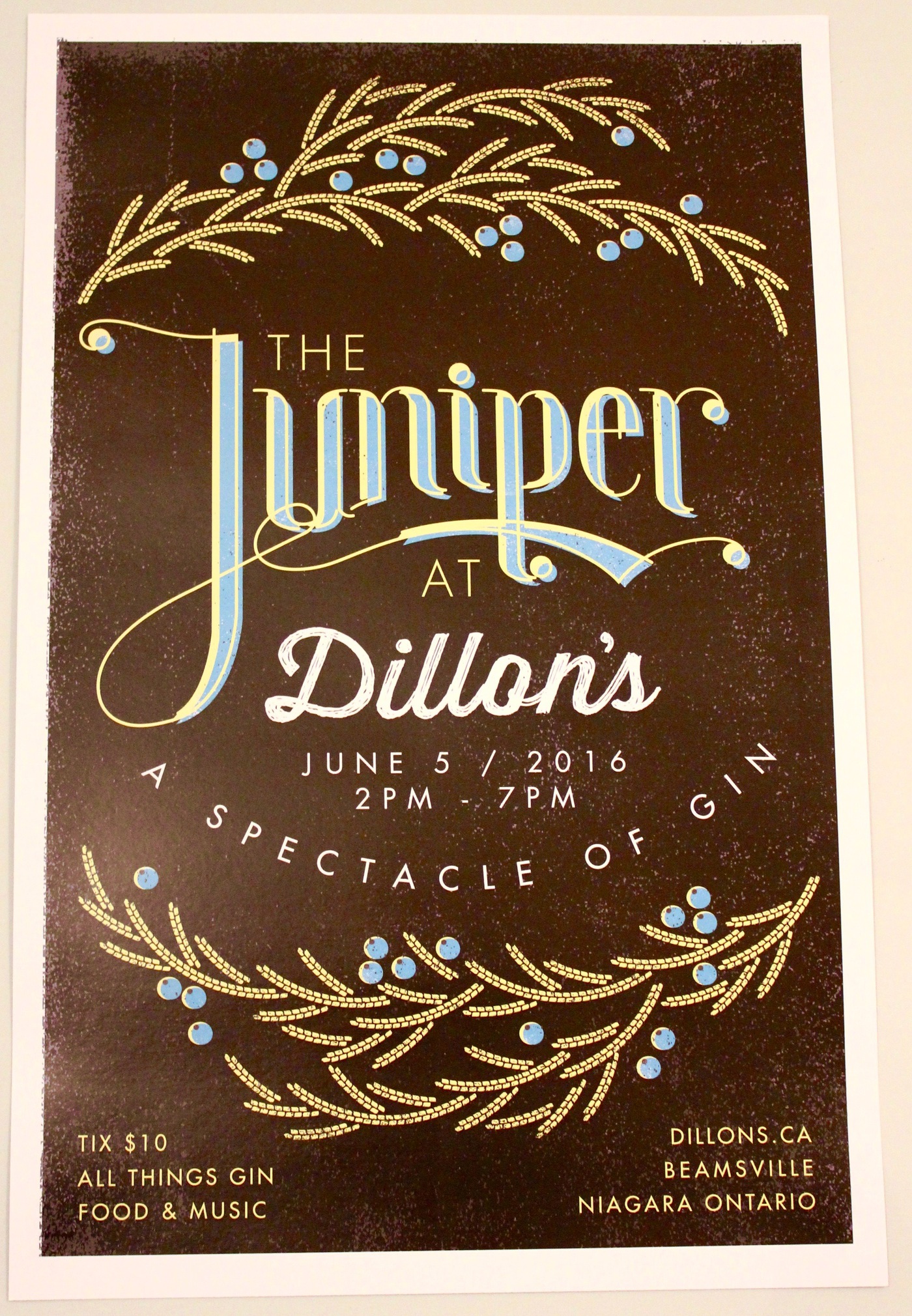 The Juniper at Dillon's event poster