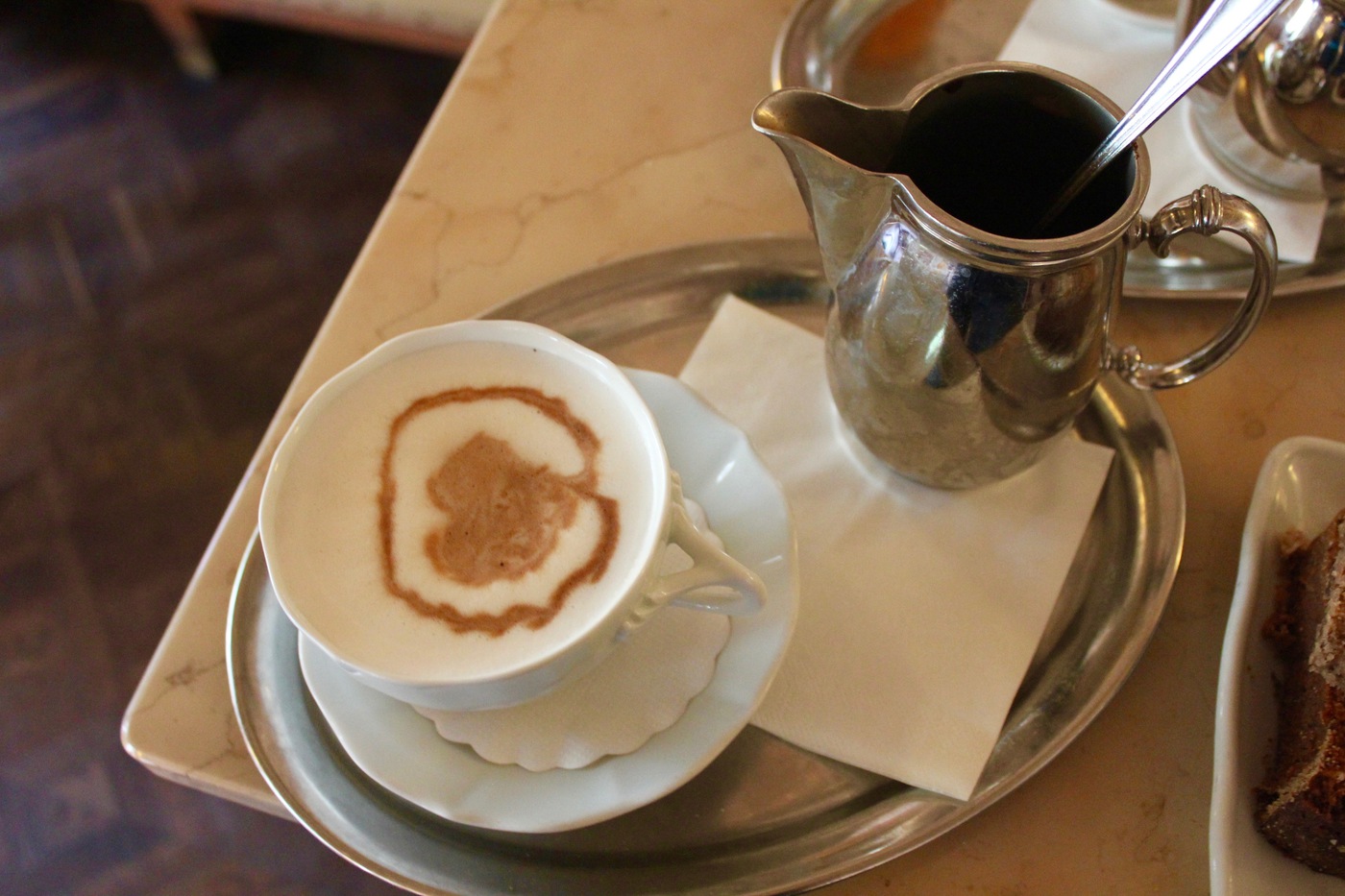 Hot chocolate at Cafe Savoy, Prague, Czech Republic