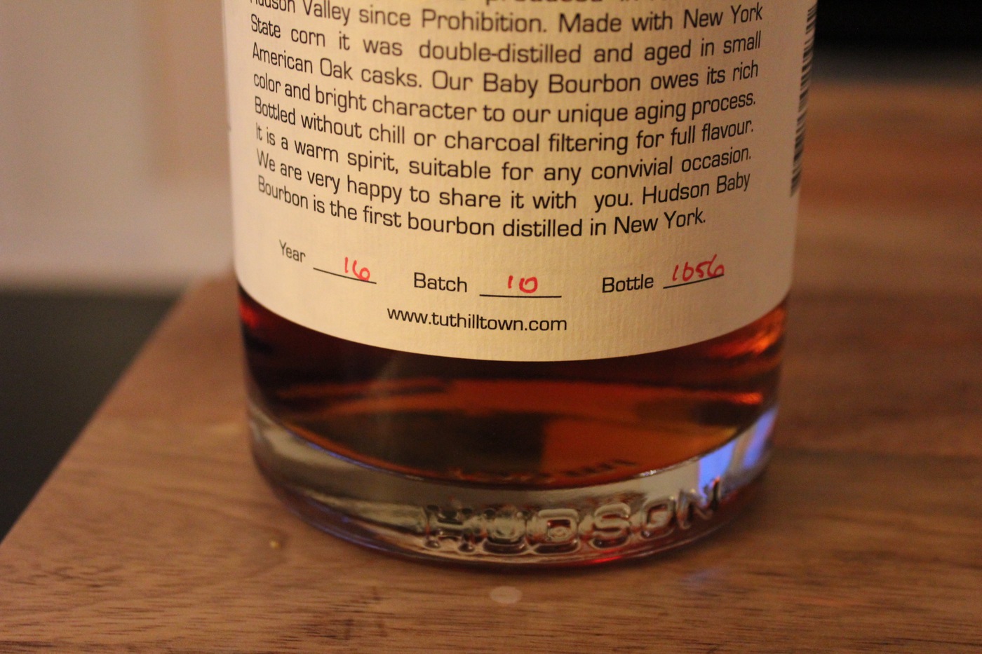 Hudson Baby Bourbon is distilled in small batches