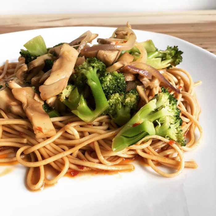 Soba stir-fry with veggies