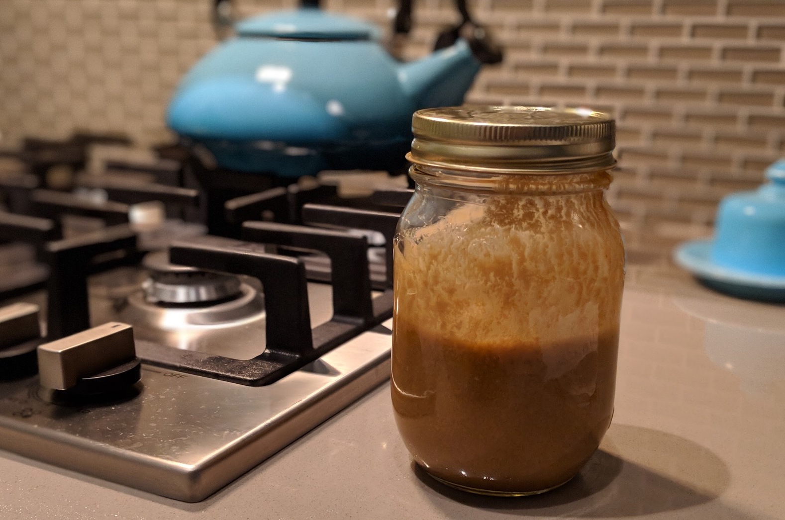 Asian Canadian salad dressing in a jar holds for a week and can make quite a few salads