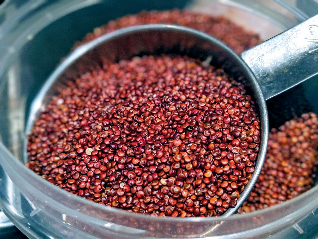 Dry quinoa, ready for the pot